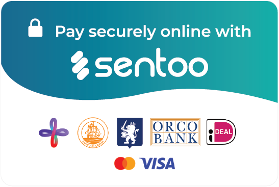 Pay securely online with Sentoo — Maestro, MCB, RBC, Orco Bank, iDEAL, Mastercard, Visa